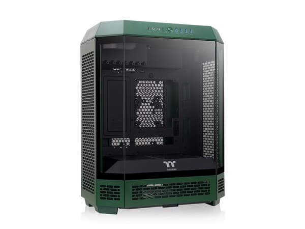 Thermaltake Tower 600, Midi Tower, PC, Grön, ATX, micro ATX, Mini-ITX, SPCC, Härdat glas, Spela