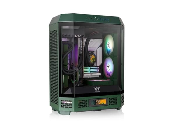 Thermaltake Tower 600, Midi Tower, PC, Grön, ATX, micro ATX, Mini-ITX, SPCC, Härdat glas, Spela