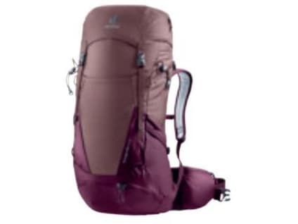 Deuter Futura Pro 34 SL, Topp, Turgåing, Fjellklatring, Bordeaux, Unisex, Polyamid, Polyetersulfon (PES), Bunnlomme, Sidelomme