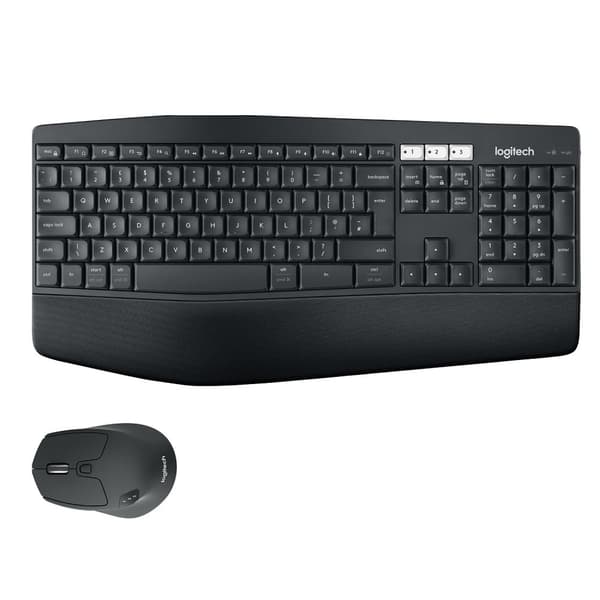 Logitech MK850 Performance tangentbord Mus inkluderad Universal Trådlös RF + Bluetooth QWERTZ tyska Svart