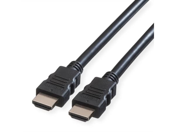 ROLINE 11.04.5571, 1 m, HDMI Type A (Standard), HDMI Type A (Standard), Svart