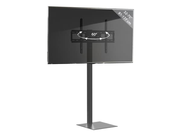 VCM Morgenthaler Zanta, 81,3 cm (32"), 177,8 cm (70"), 200 x 200 mm, 600 x 400 mm, Metall, Svart Svart