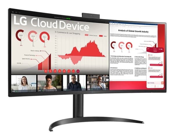 LG 34CR651W-BP, 86,4 cm (34"), Wide Quad HD, Intel® Pentium® Silver, 8 GB, 256 GB, Windows 10 IoT Enterprise LTSC