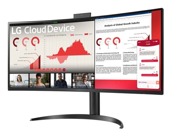 LG 34CR651W-BP, 86,4 cm (34"), Wide Quad HD, Intel® Pentium® Silver, 8 GB, 256 GB, Windows 10 IoT Enterprise LTSC