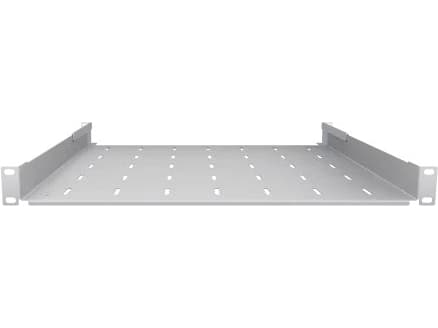 NetRack 19'' 1 U/450 mm hyllplan, konsoler, ask (119-100-450-021)