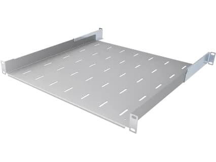 NetRack 19'' 1 U/450 mm hyllplan, konsoler, ask (119-100-450-021)