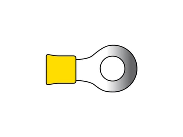 Kabelsko gul ring 5,3mm 2,5-6mm2 10 stk