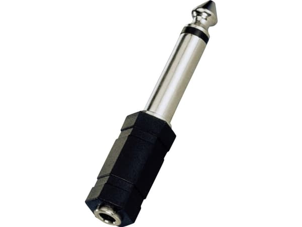 Monacor NTA-177 Audio Adapter [1x Jackstik 6,3 mm - 1x Jacktilslutning 3,5 mm]