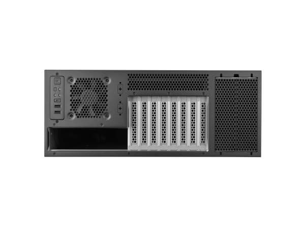 SilverStone RM46-502-I - Kan monteras i rack 4U - SSI EEB - ingen strömförsörjning (ATX / PS/2) - svart - USB