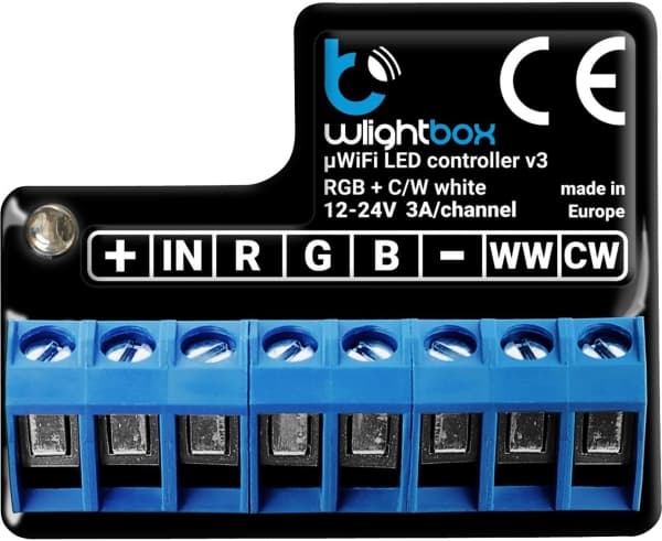 BLEBOX wLightBox v3 WiFi I/O Module 1x Input binary 1x RGBW/CCT LED output