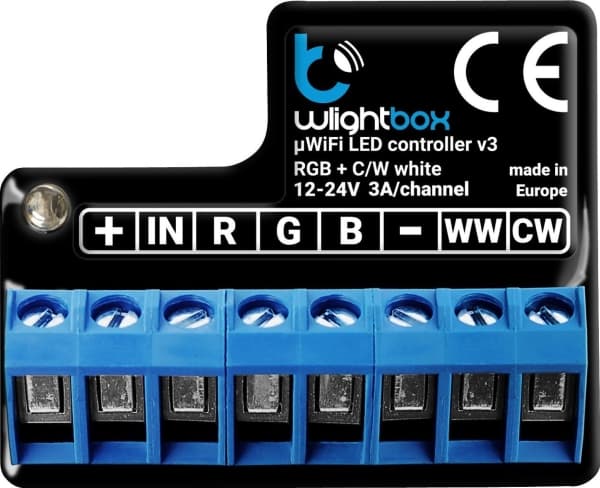 BLEBOX wLightBox v3 WiFi I/O Module 1x Input binary 1x RGBW/CCT LED output
