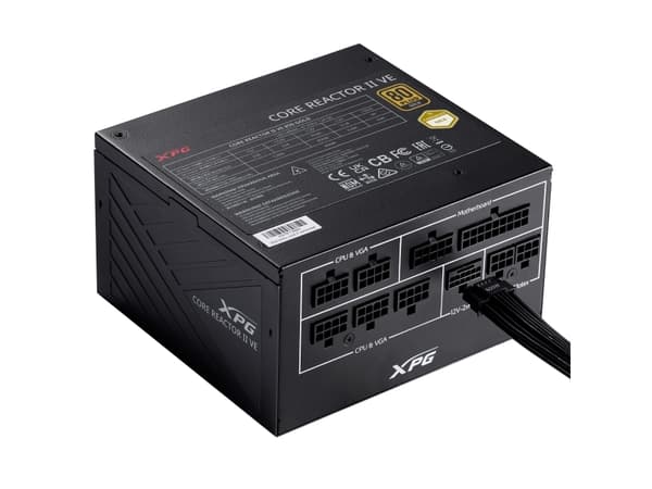 XPG COREREACTOR II VE 650W, 650 W, 100 - 240 V, 47 - 63 hz, 10 A, 20 A, 54,1 A Sort