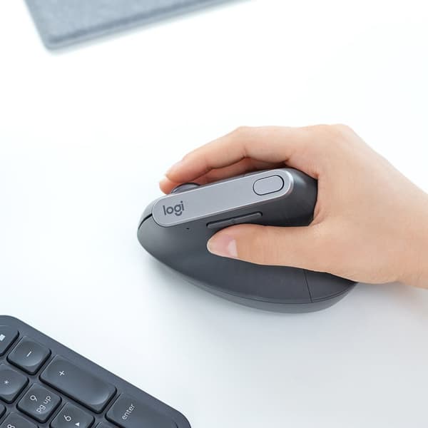 Logitech MX Vertical datormöss Kontor högerhand Trådlös RF + Bluetooth Optisk 4000 DPI