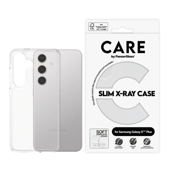 CARE by PanzerGlass Fashionable Case Transparent X-Ray Soft Basic Samsung Galaxy S 2025 Plus