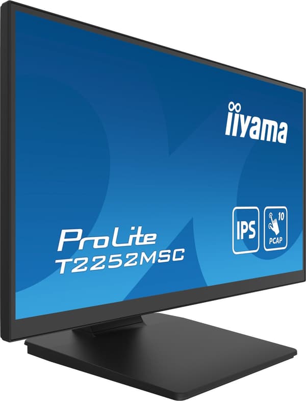 iiyama ProLite T2252MSC-B2 platta pc-skärmar 54,6 cm (21.5") 1920 x 1080 pixlar Full HD LCD Pekskärm Svart
