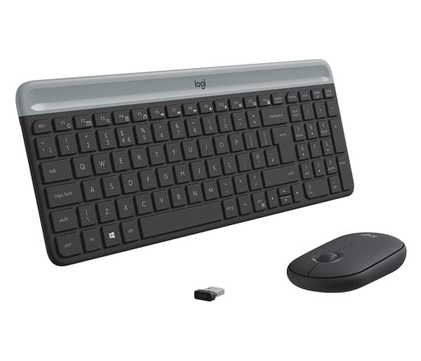 Logitech MK470 tangentbord Mus inkluderad Universal RF Trådlös QWERTY Amerikanskt internationellt grafit