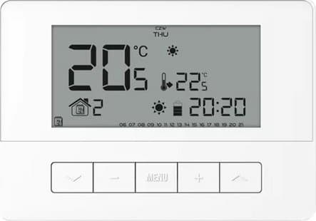 Tech trådbunden rumsregulator T-4.1, vit STT-4.1WH