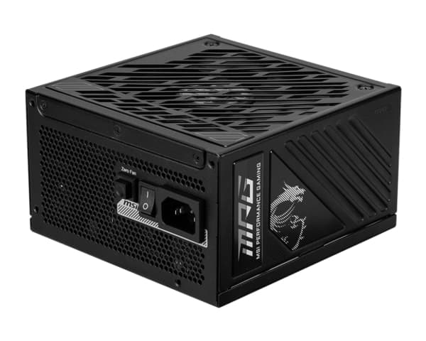 MSI MPG A850GS PCIE5 - Strømforsyning (intern) - ATX12V 3.1/ EPS12V - 80 PLUS Gold - Cybenetics Gold - AC 100-240 V - 850 watt - aktiv PFC