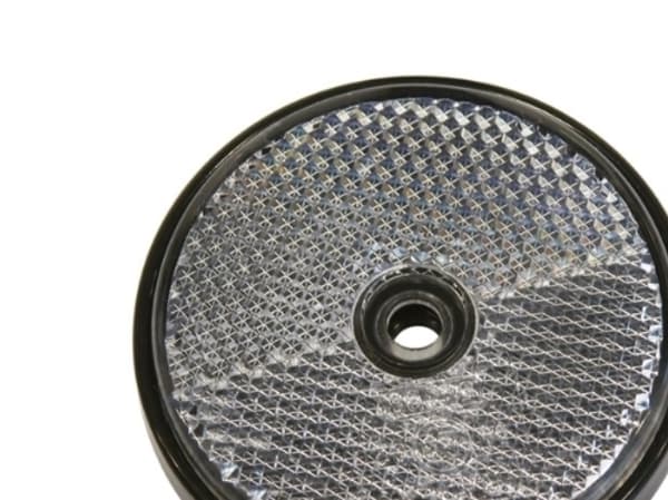 Refleks rund hvid diameter 68mm 2stk