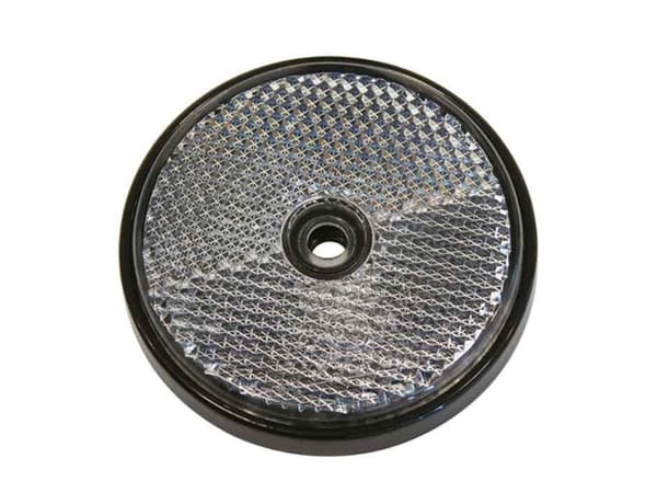 Refleks rund 70mm hvid 2 stk. (Re)