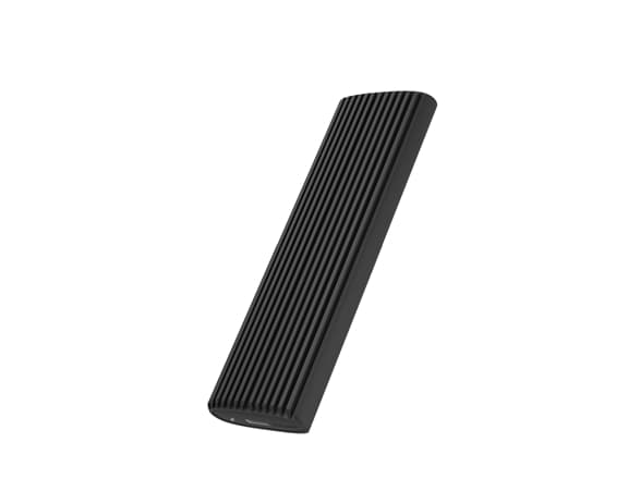M.2 NVMe & SATA M.2 SSD-kabinett, USB 3.1 (Gen 2) Type-C®/A, M-Key-kontakt, verktøyfri, skrivebeskyttelse (IB-1808MCT-CU31)