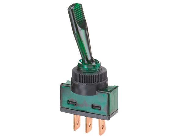 Kontakt vippe on-off grøn 20amp