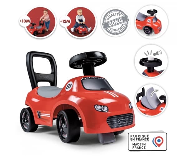 Smoby 720541, 1 År, 4 hjul, Röd