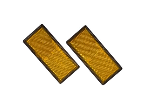 Refleks gul 86x40mm 2 stk.