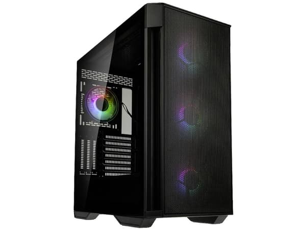 Kolink Observatory Z Mesh ARGB - Mid tower - utökad ATX - genomskinlig sidopanel (härdat glas) - ingen strömförsörjning (ATX) - svart - USB/ljud