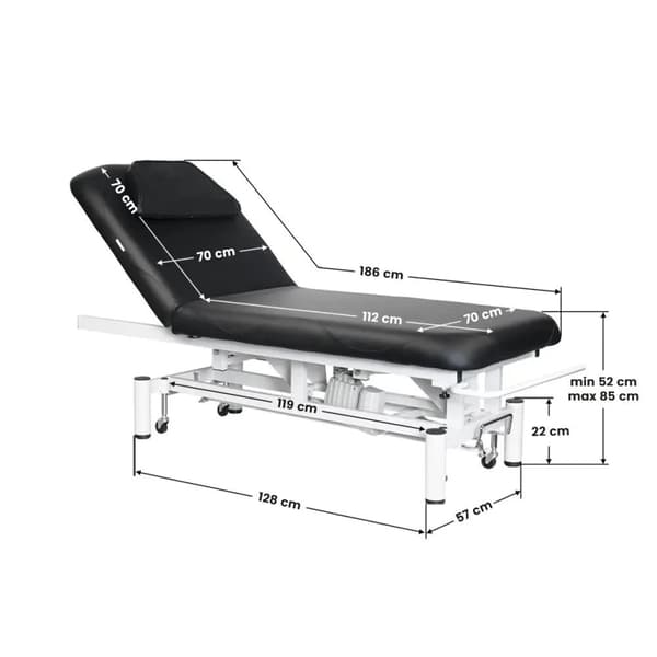 Azzurro elektrisk massagebriks, modell 684, sort med 1 motor