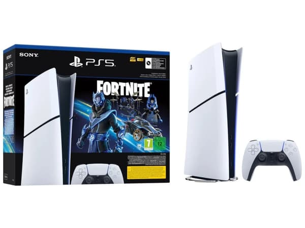 Sony PlayStation 5 Slim Digital Edition - Fortnite Cobalt Star Bundle - Spelkonsol - 8K - HDR - 1 TB SSD - Astro's Playroom