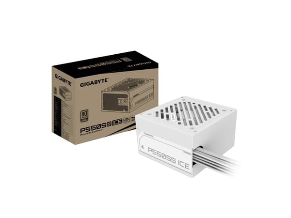 Gigabyte - Nätaggregat (intern) - 550 Watt - aktive PFC Vit