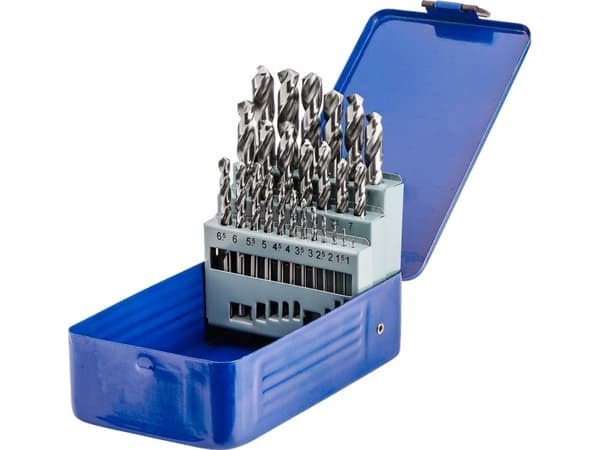Borrsats för stål och gjutjärn NWKa Basic M-25, 1,0-13,0 mm, slipad, HSS (25 st.)