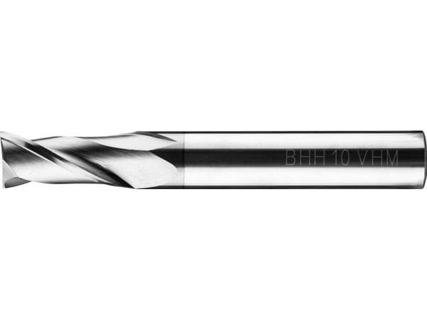 Baildon-hårdmetall endefres DIN 6527 L FWP2L 10 mm, VHM TiAlN, Z2, 72-19 mm