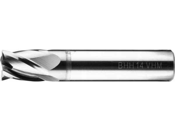 Baildon DIN 6527 K FWP4K 14 mm hårdmetallfreser, VHM TiAlN, Z4, 75-14 mm