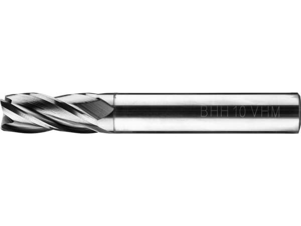 Baildon hårdmetallfräs DIN 6527 L FWP4L 10 mm, VHM TiAlN, Z4, 72-19 mm