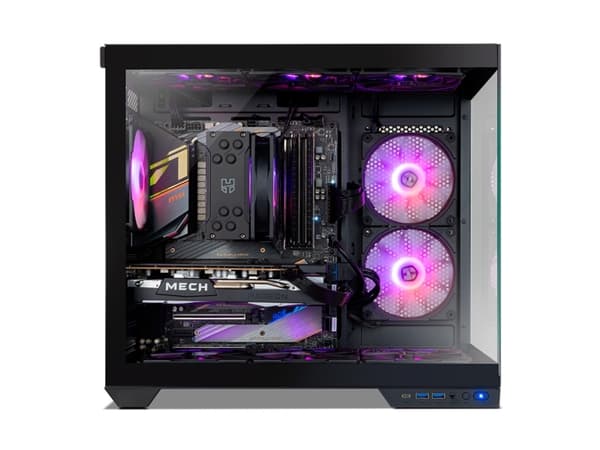 NOX Hummer Astra Neo Black, Midi Tower, PC, Svart, ATX, ITX, micro ATX, SPCC, Stål, Härdat glas, Spela