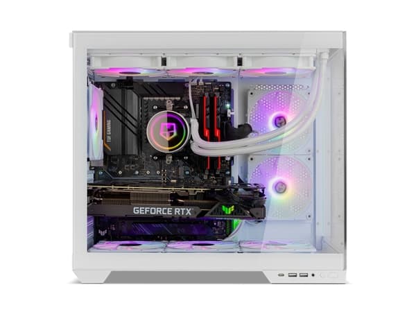 NOX Hummer Astra Neo White, Midi Tower, PC, Hvit, ATX, ITX, Micro ATX, SPCC, Stål, Herdet glass, Spilling