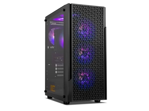 NOX Infinity Beta, Midi Tower, PC, Sort, ATX, ITX, Micro ATX, SPCC, Stål, Herdet glass, Spilling