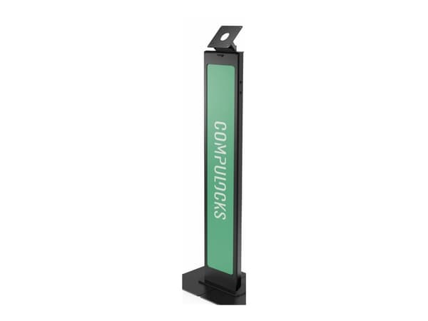 Compulocks Brandable VESA Floor Stand for Screens Up to 32 Inches - Stativ - for LCD-skjerm - merkbar, med stor baseplate - svart - skjermstørrelse: