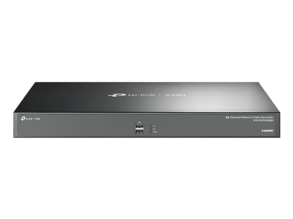 TP-Link VIGI NVR4064H, 64 kanaler, 3840 x 2160 piksler, 16 kanaler, 720p, 1080p, 3840x2160/30Hz, 1920x1080/60Hz, 1680x1050/60Hz, 1440x900/60Hz, 1280x