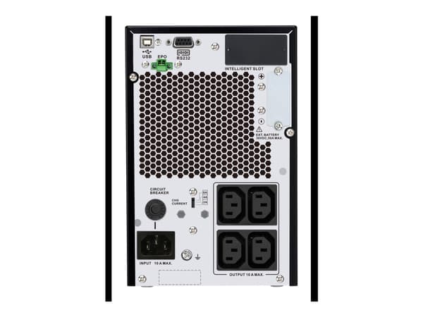APC Easy UPS On-Line - UPS - tårn, utvidet driftstid - AC 220/230/240 V - 900 watt - 1000 VA - enkeltfase - blysyre - USB, serial - utgangskontakter: