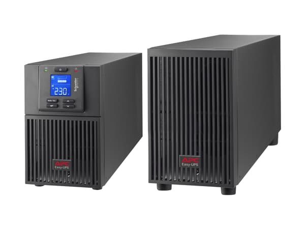 APC Easy UPS On-Line - UPS - tårn, utvidet driftstid - AC 220/230/240 V - 900 watt - 1000 VA - enkeltfase - blysyre - USB, serial - utgangskontakter: