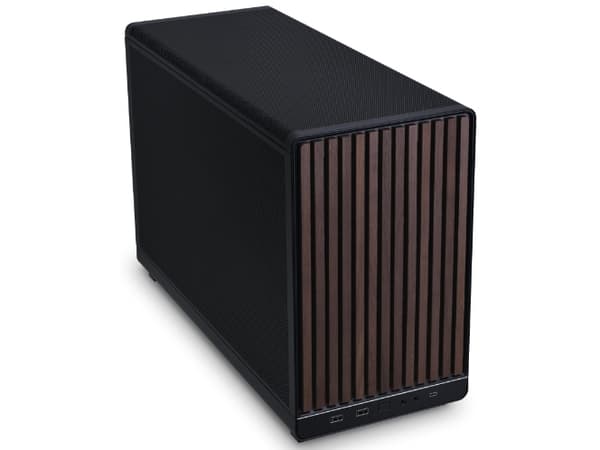 Lian Li A3-MATX - Wood Edition - mikro - micro ATX - ingen strømforsyning - svart - USB/Audio/Mic