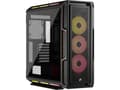 Miniatyrbild 2 av 5: CORSAIR iCUE LINK 5000T LX RGB - Mid tower spel - utökad ATX - genomskinlig sidopanel (härdat glas) - ingen strömförsörjning (ATX) - svart - USB/ljud