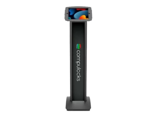 Compulocks iPad 10th-11th (A16) Gen Space Enclosure Brandable Floor Stand Black - Ställ - fristående/fastbultad - för surfplatta - märkningsbar - lås