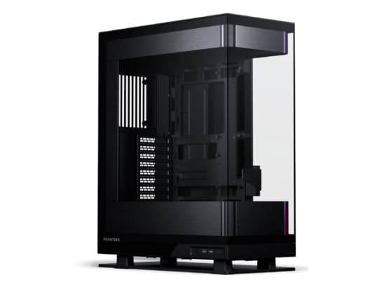 Phanteks Evolv Series X2 - Mid tower - utökad ATX - genomskinlig sidopanel (härdat glas) - ingen strömförsörjning (ATX) - borstad svart - USB/ljud
