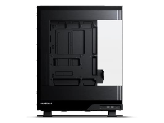 Phanteks Evolv Series X2 - Mid tower - utökad ATX - genomskinlig sidopanel (härdat glas) - ingen strömförsörjning (ATX) - borstad svart - USB/ljud