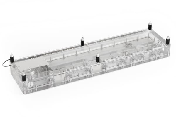 Alphacool 14578, Kylplatta, Akryl, Transparent, 3-Pin JST + 3-Pin, 1/4", 3-stift
