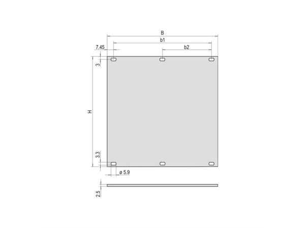 nVent SCHROFF 30807776 Frontplade 1 stk